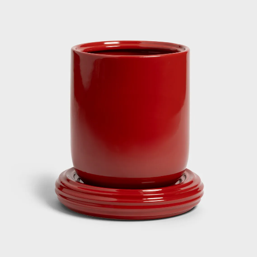 Planter Churros Burgundy