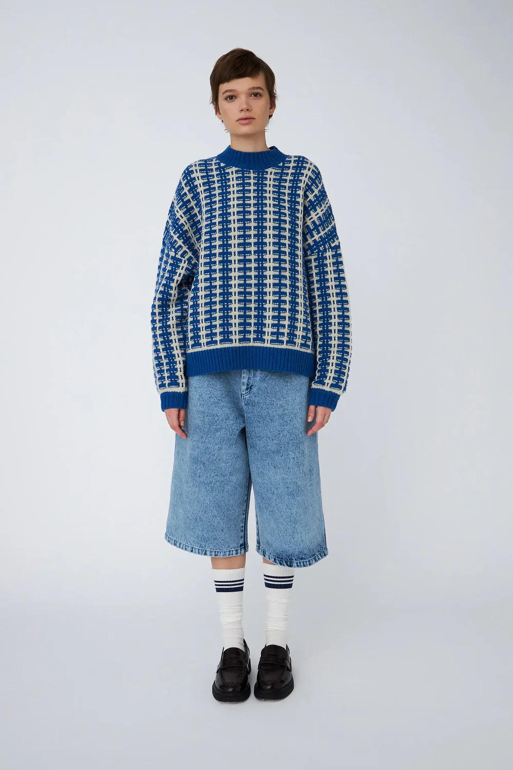 Wool Mix Sweater - Blue Sea