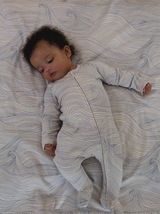 Seascape Undyed Sleepsuit