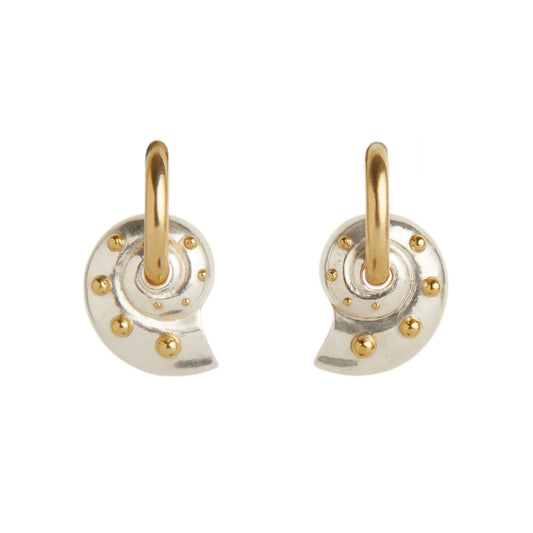 Inanna Spiral Chunky Hoop Earrings