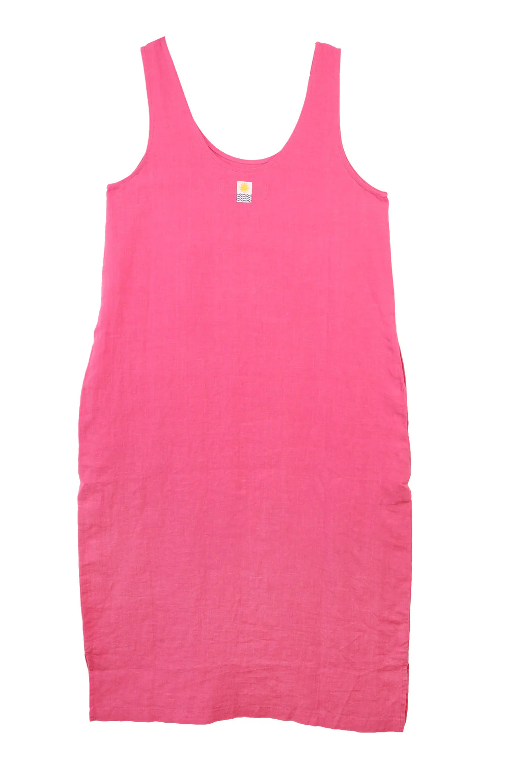 Basic Shift Dress - Fuchsia