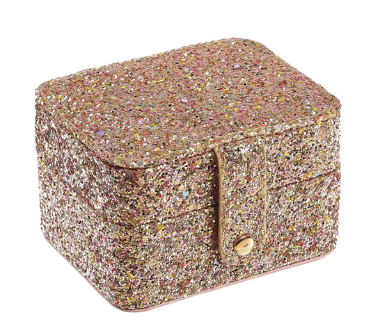 Confetti Glitter Jewellery Box - Gold