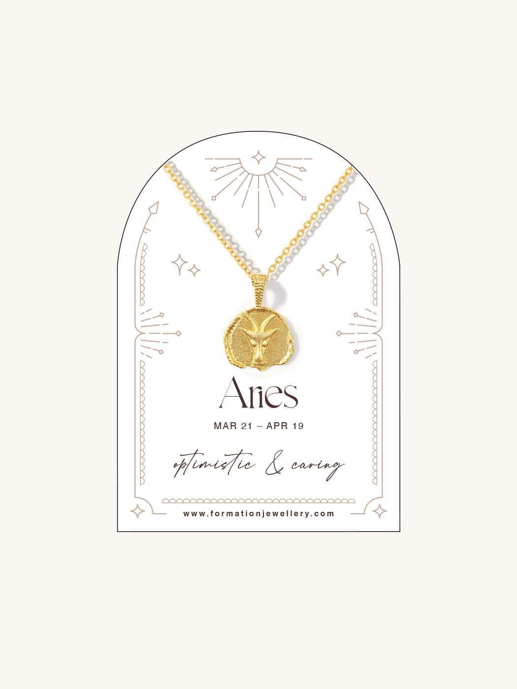 Aries Zodiac Necklace