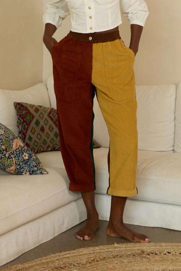 Beckett Crop Trouser - Patchwork