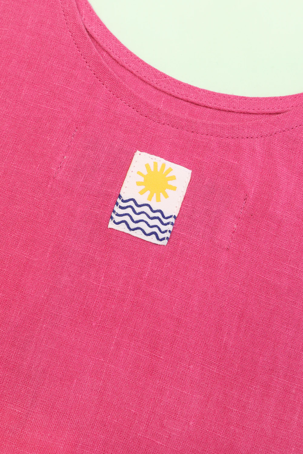 Basic Shift Dress - Fuchsia