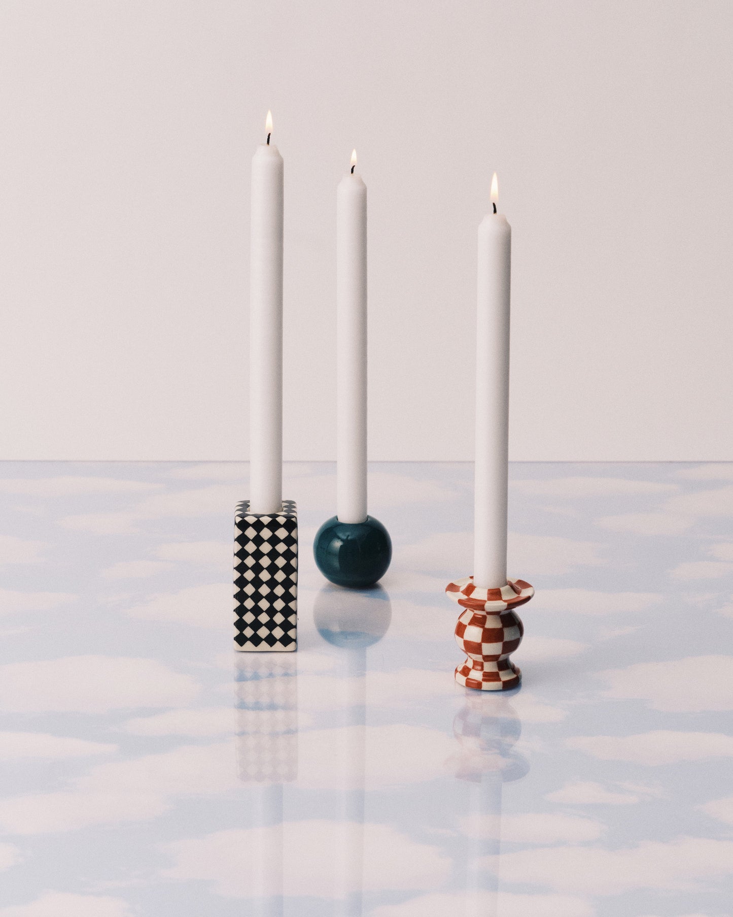 Candle Holder No.1 - Black/White