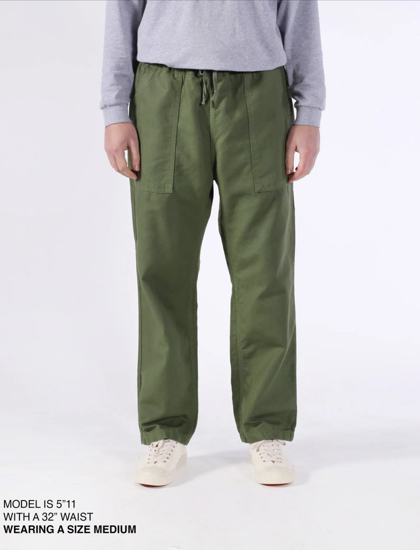 Canvas Chef Pants - Olive