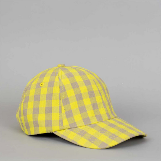 Ruta Cap - Yellow & Beige Check