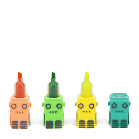 Stackable Highlighters Set - Robot
