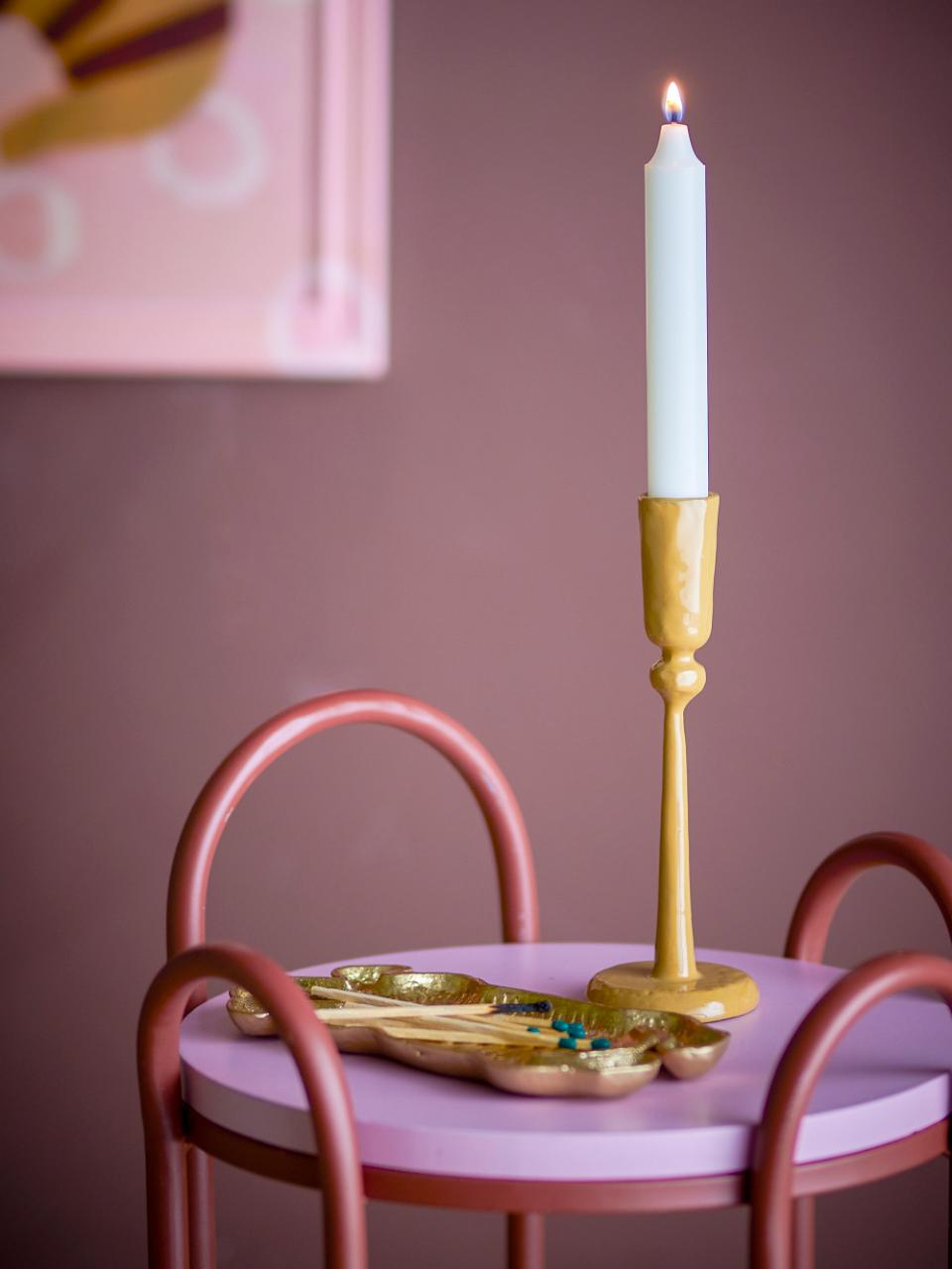 Eber Candle Holder Yellow