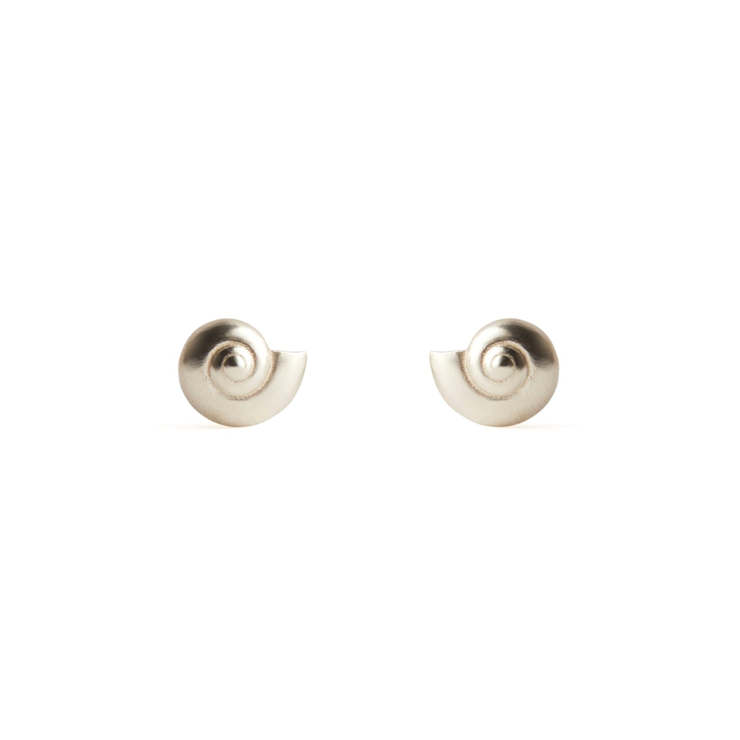 Inanna Spiral Stud Earrings - Silver