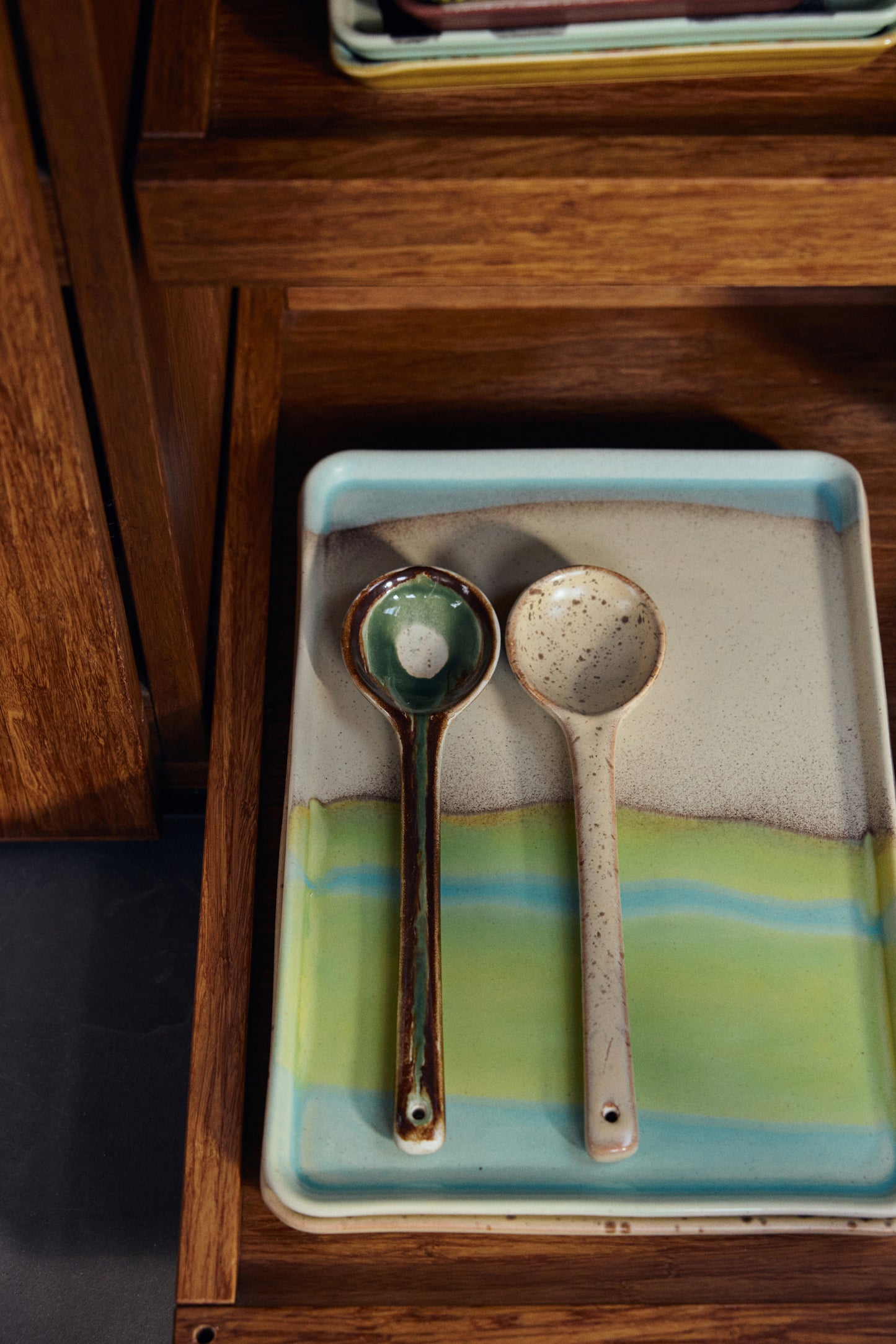 70’s Ceramics: Large Tray Glint