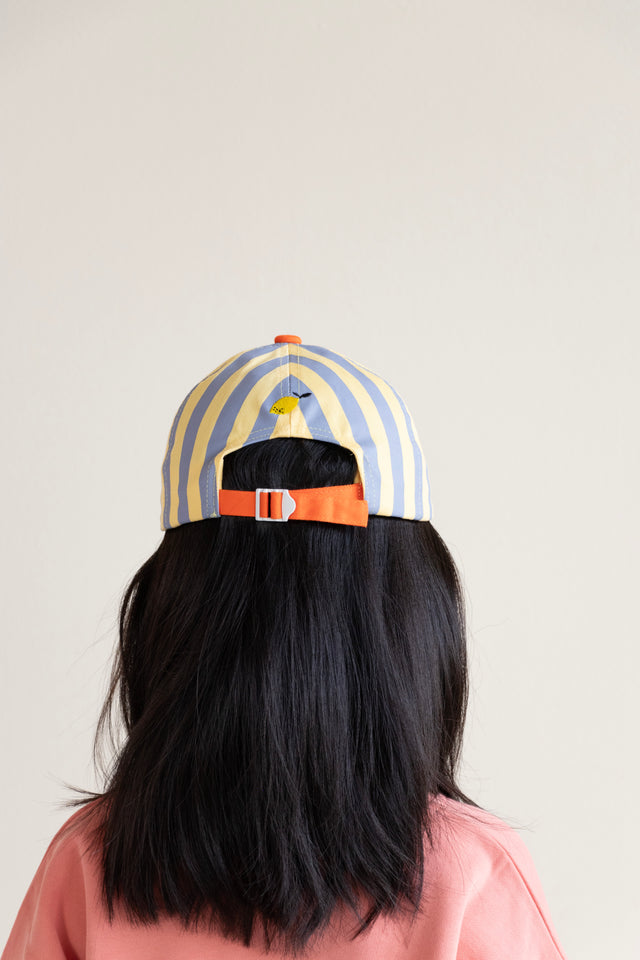 Striped Cap - Blue Whale / Sandy Yellow