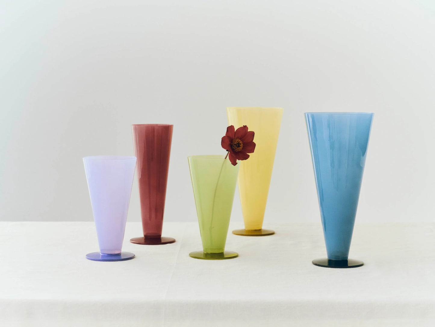 Conical Vase - Large Petrol Blue & Dark Blue
