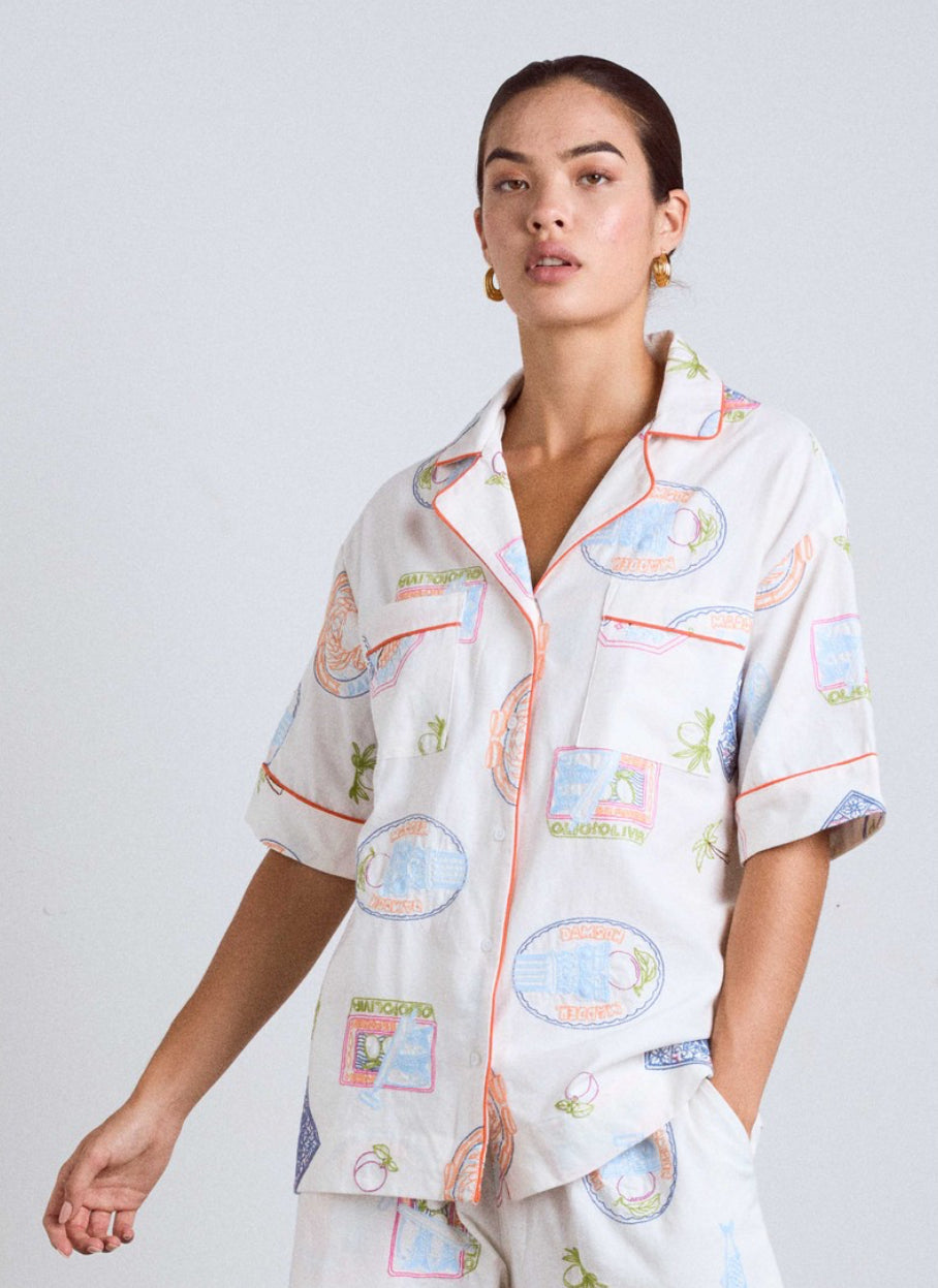 Chlo Shirt Holiday Embroidery