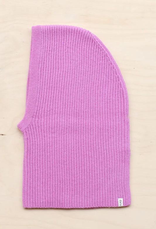 Merino Wool Hood - Pink