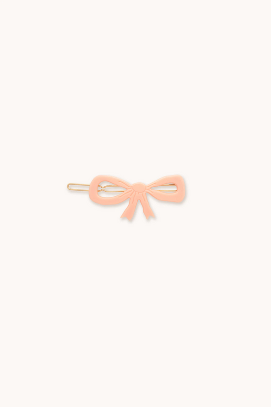 Pastel Pink Bow Hair Clip