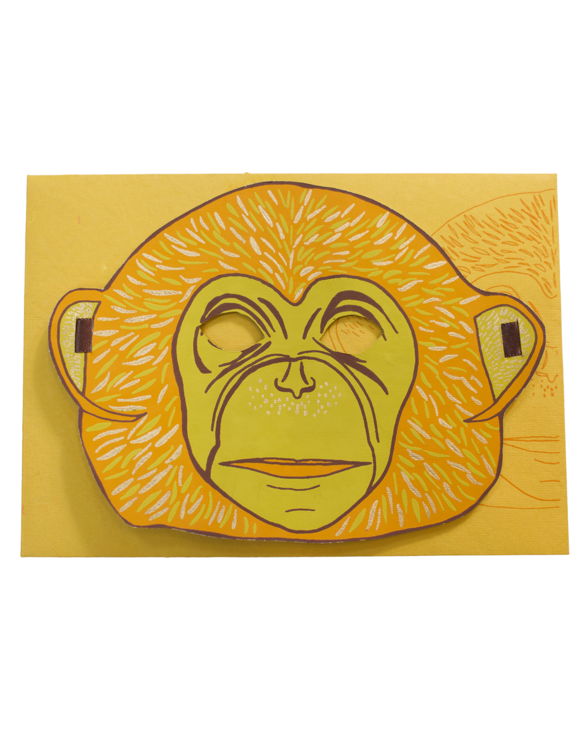 UK/EU: Monkey Mask Greeting Card