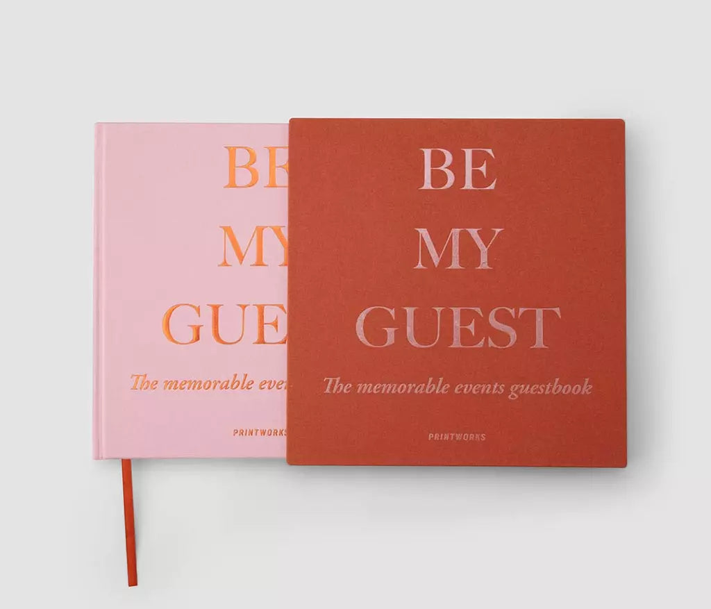 Guest Book - Rust /Pink