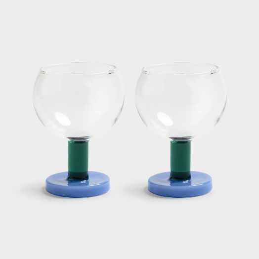 Glass Cantina Blue Set Of 2