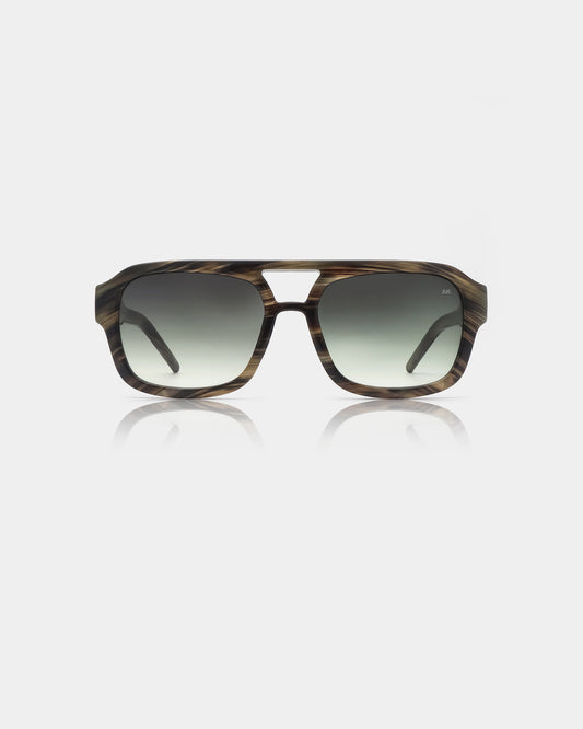 Kaya Sunglasses - Striped Horn