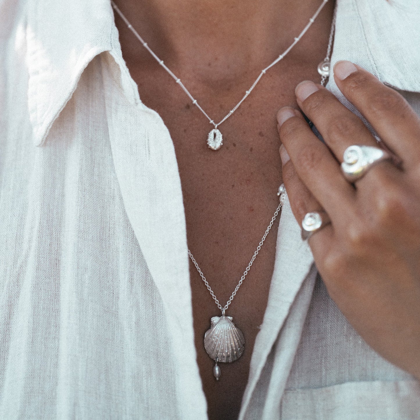 Aphrodite Mini Necklace - Silver