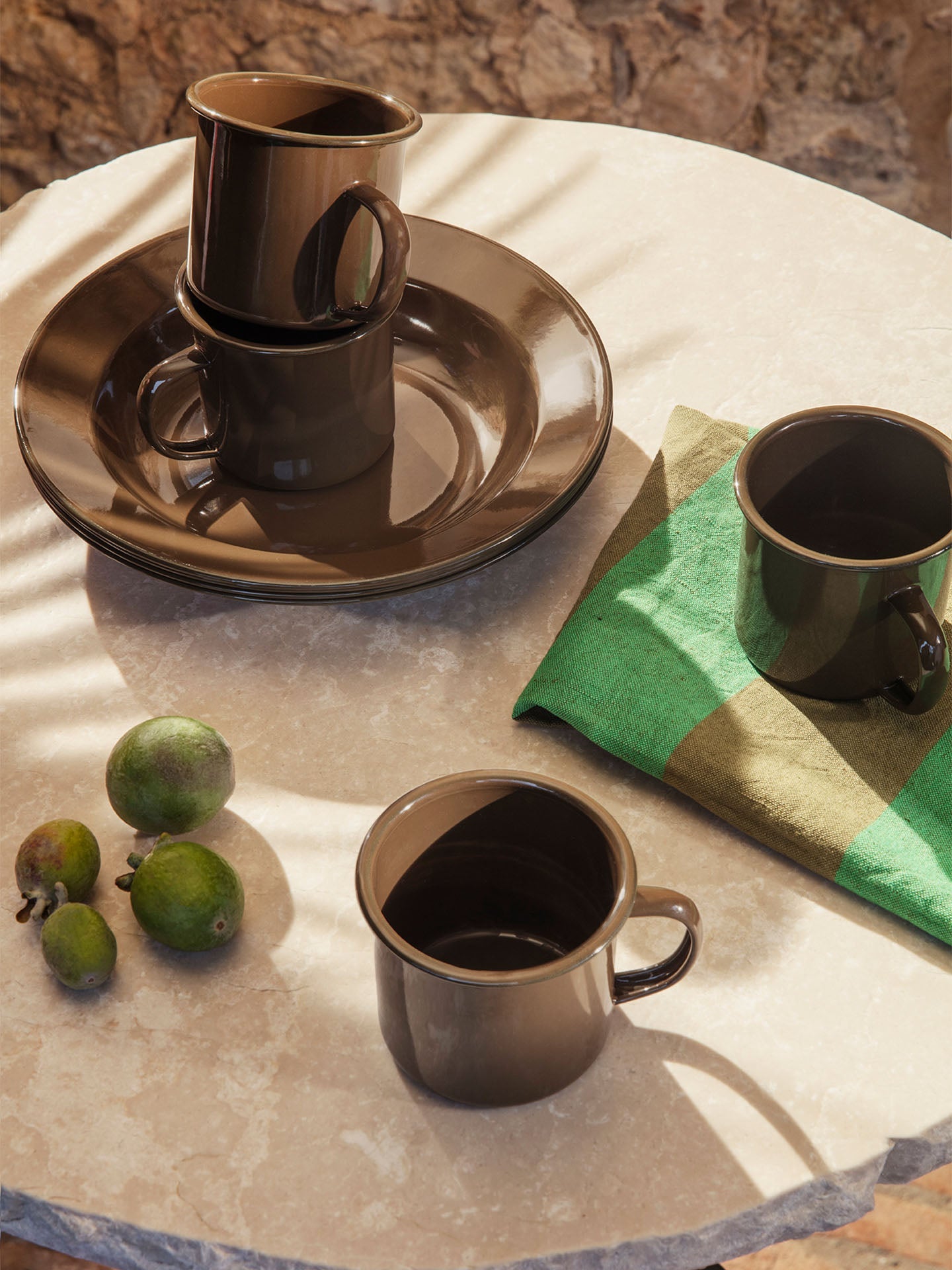 Yard Picnic  Single Mug Olive