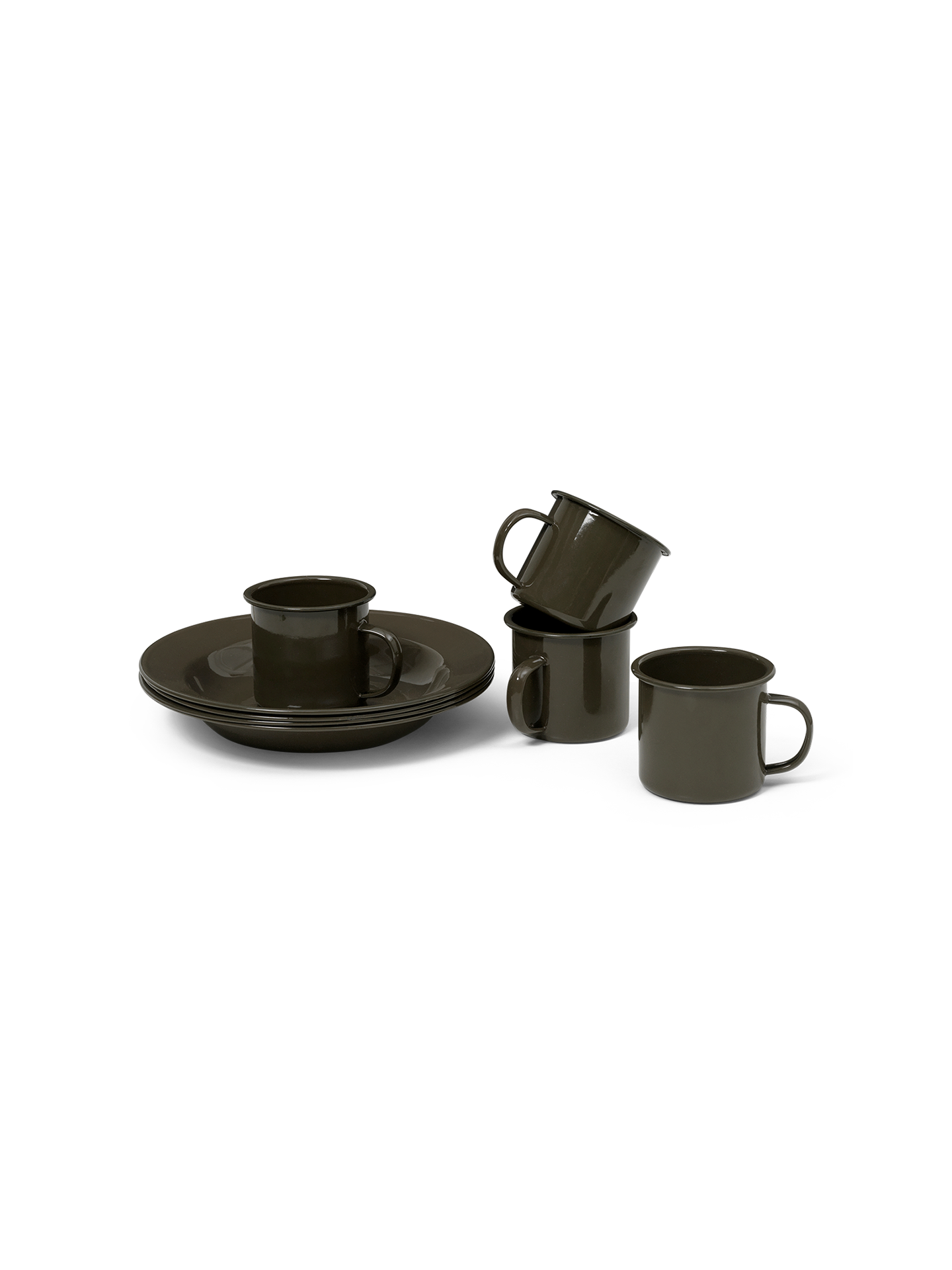 Yard Picnic  Single Mug Olive