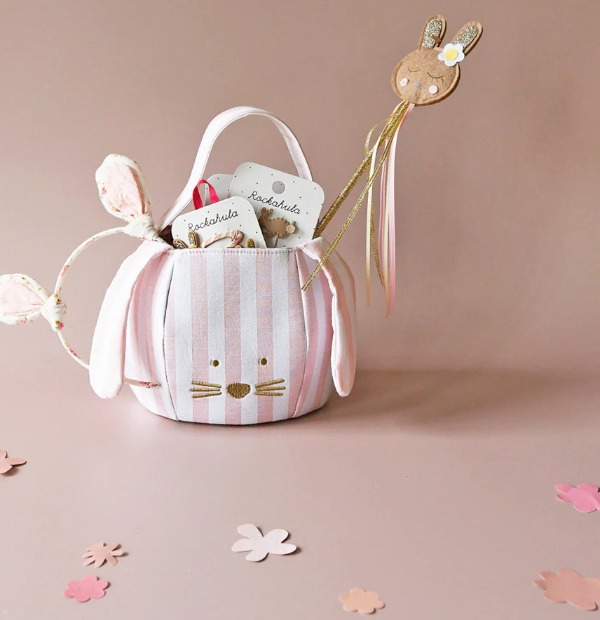 Stripy Bunny Bucket Bag