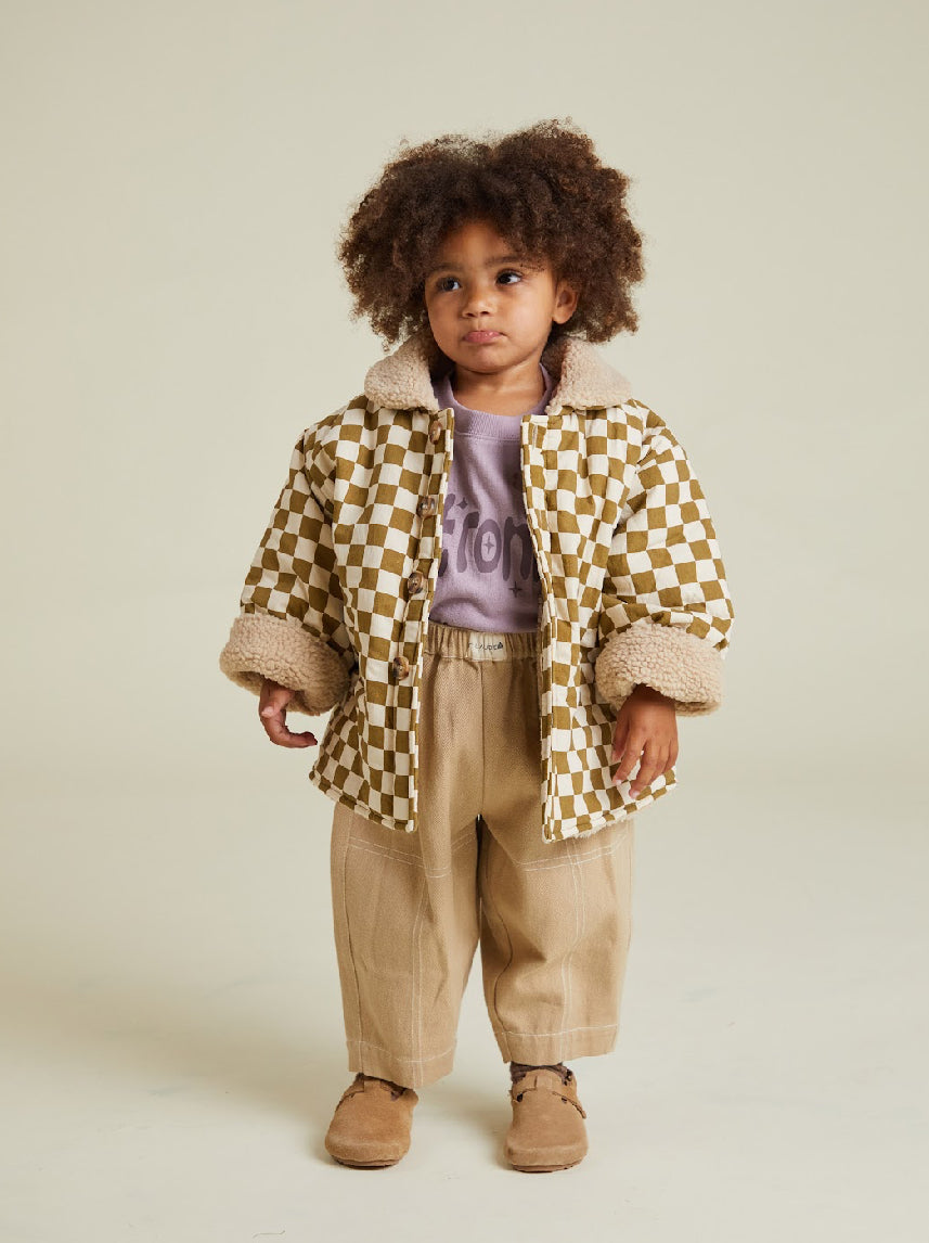 Emery Coco Checkerboard Coat