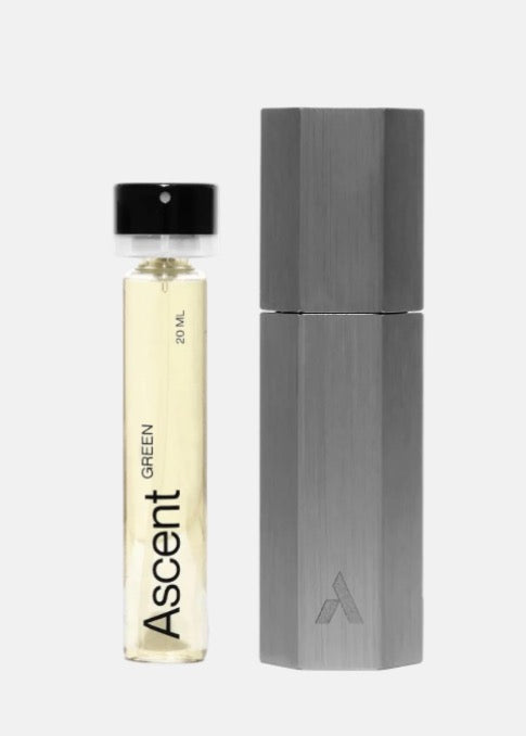 Ascent Refillable Perfume Starter Pack - Grey / Green