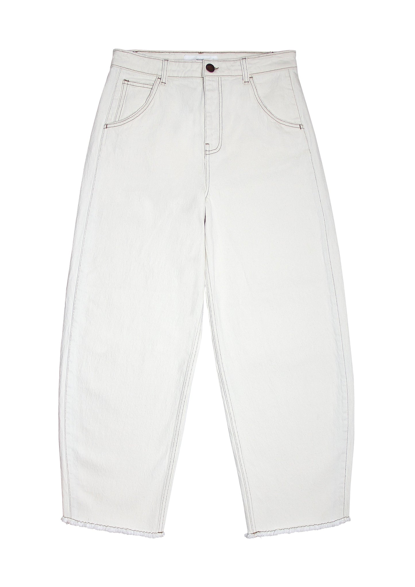 Bo Barrel Leg Jeans - Ecru