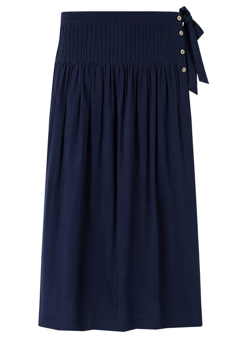 Josie Midi Skirt - Navy