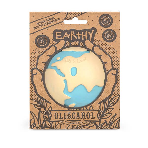 Earthy the World Ball - Natural Baby Sensory Ball Oli&Carol