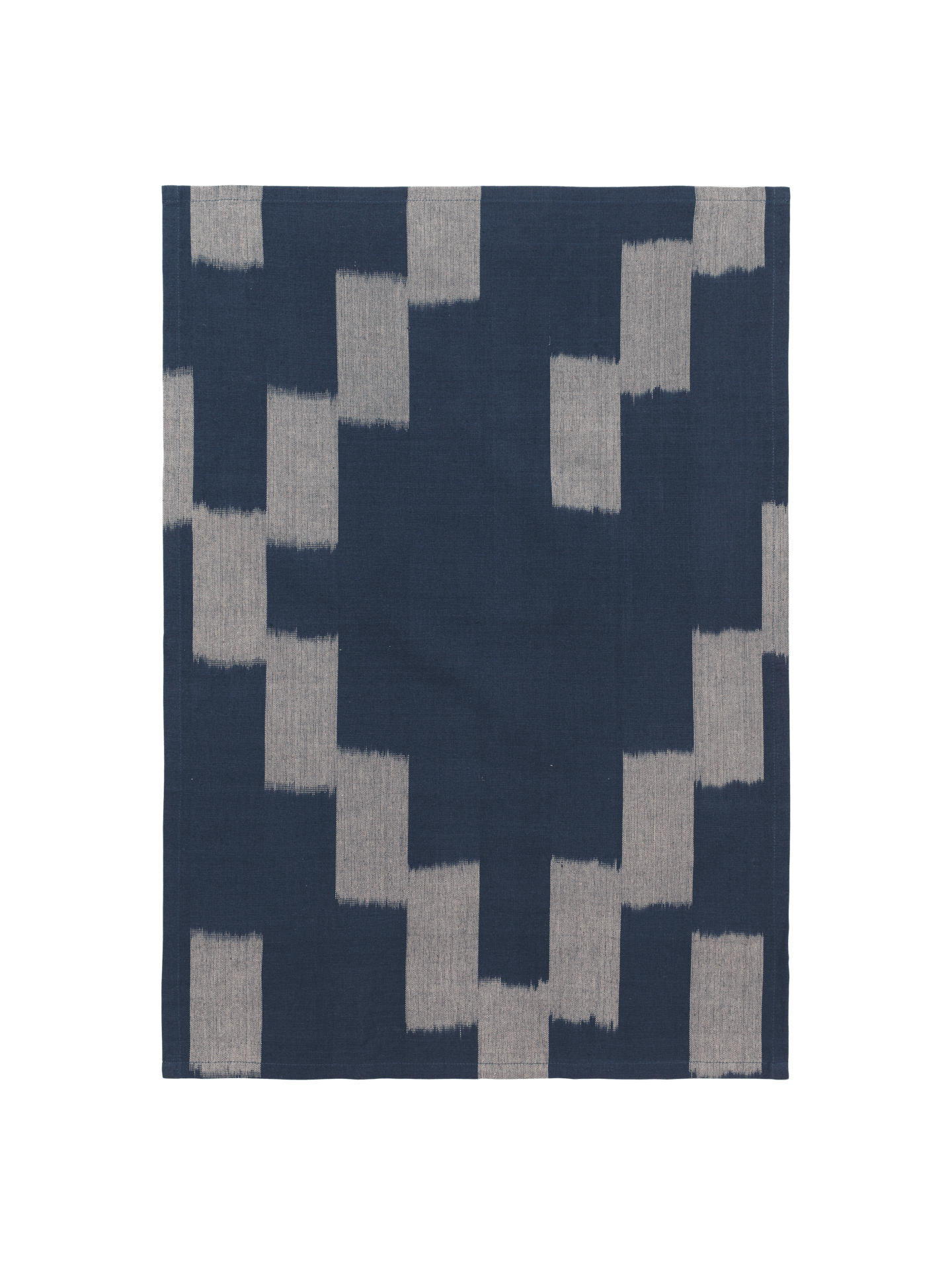 Ikat Tea Towel - Ink Blue/Parchment