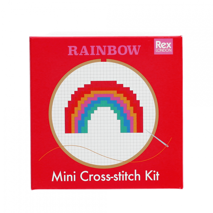Mini Cross Stitch Kit - Rainbow