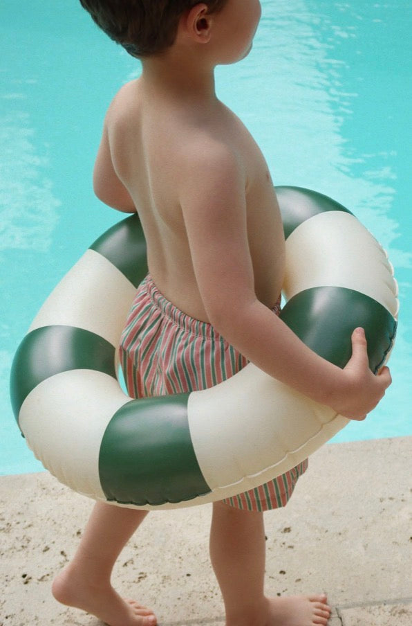Junior Swim Ring: Green Stripe