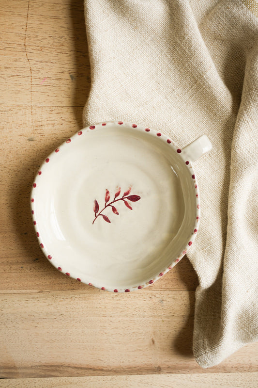 Hand painted Botanic Stripe Dish