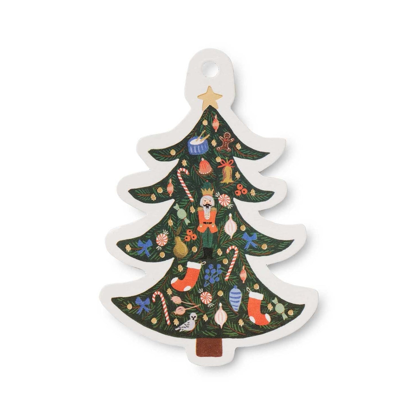 Rifle Paper Co. Die-Cut Gift Tags - Nutcracker Tree
