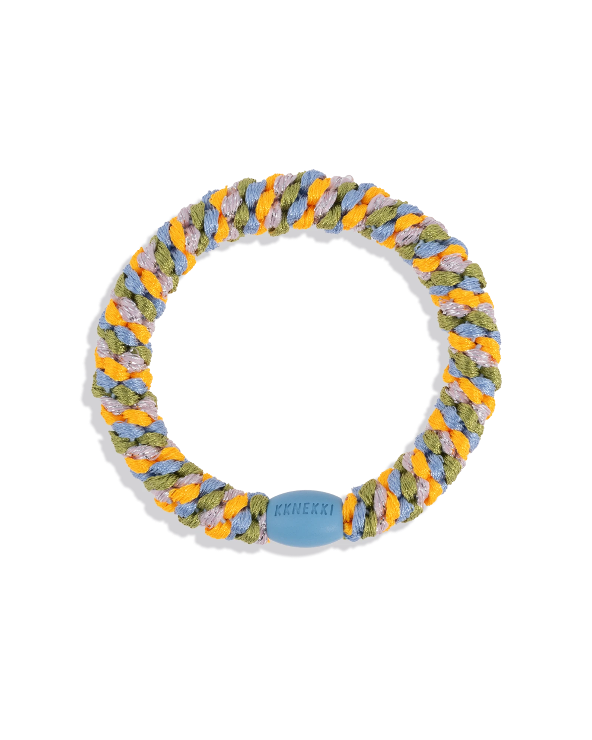 Hair Tie - Light Orange Blue Sky Glitter