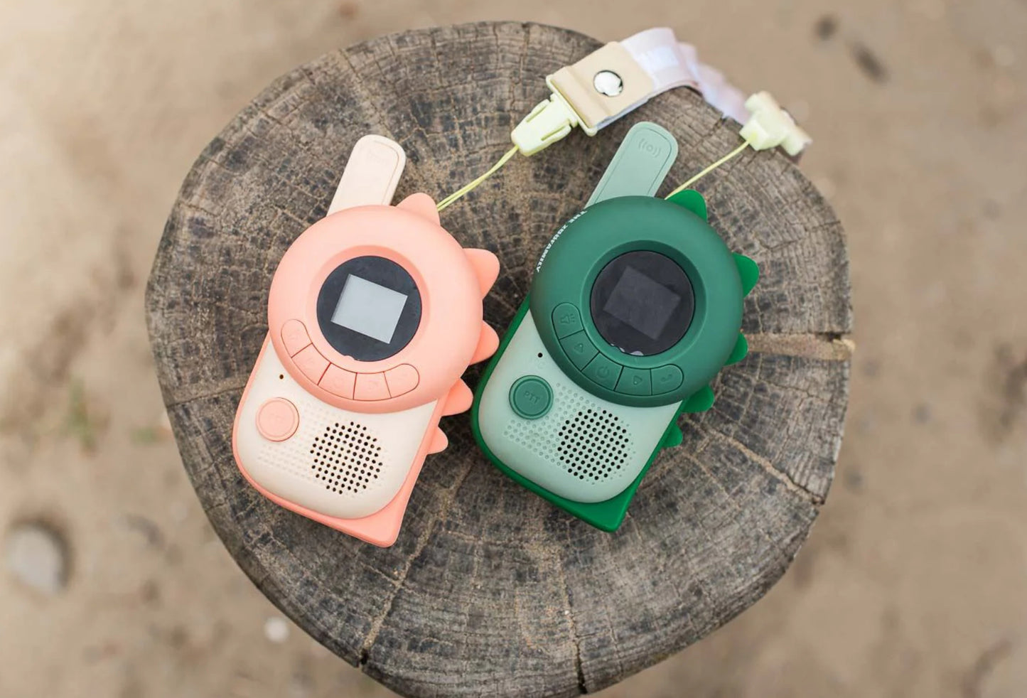 Dino Walkie Talkies - Pink / Green