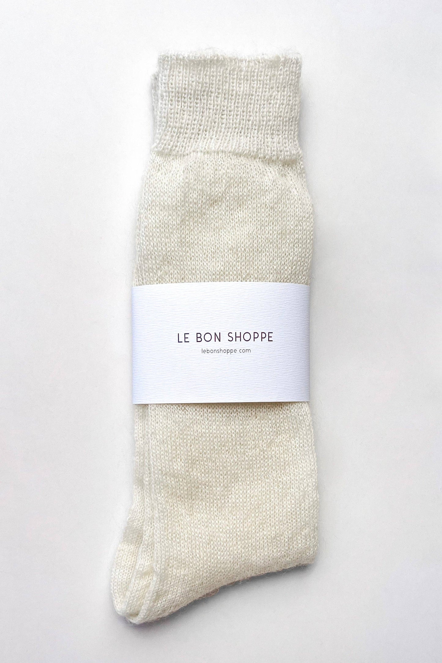 Mohair Veil Socks - Cream