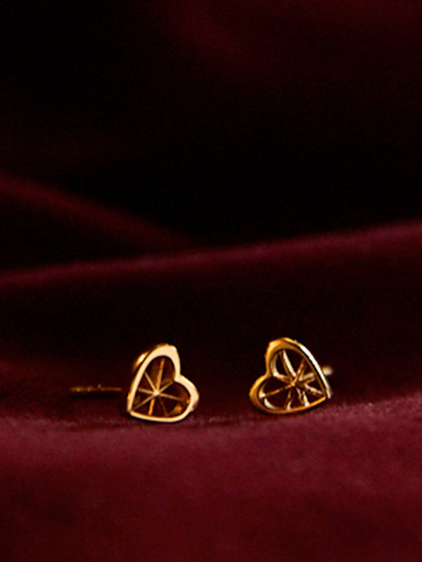 Rachel Jackson Love Story Heart Stud Earrings