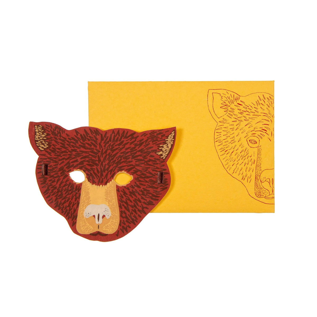UK/EU: Bear Mask Greeting Card