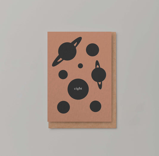'EIGHT' SPACE BIRTHDAY CARD: NAKED SINGLES