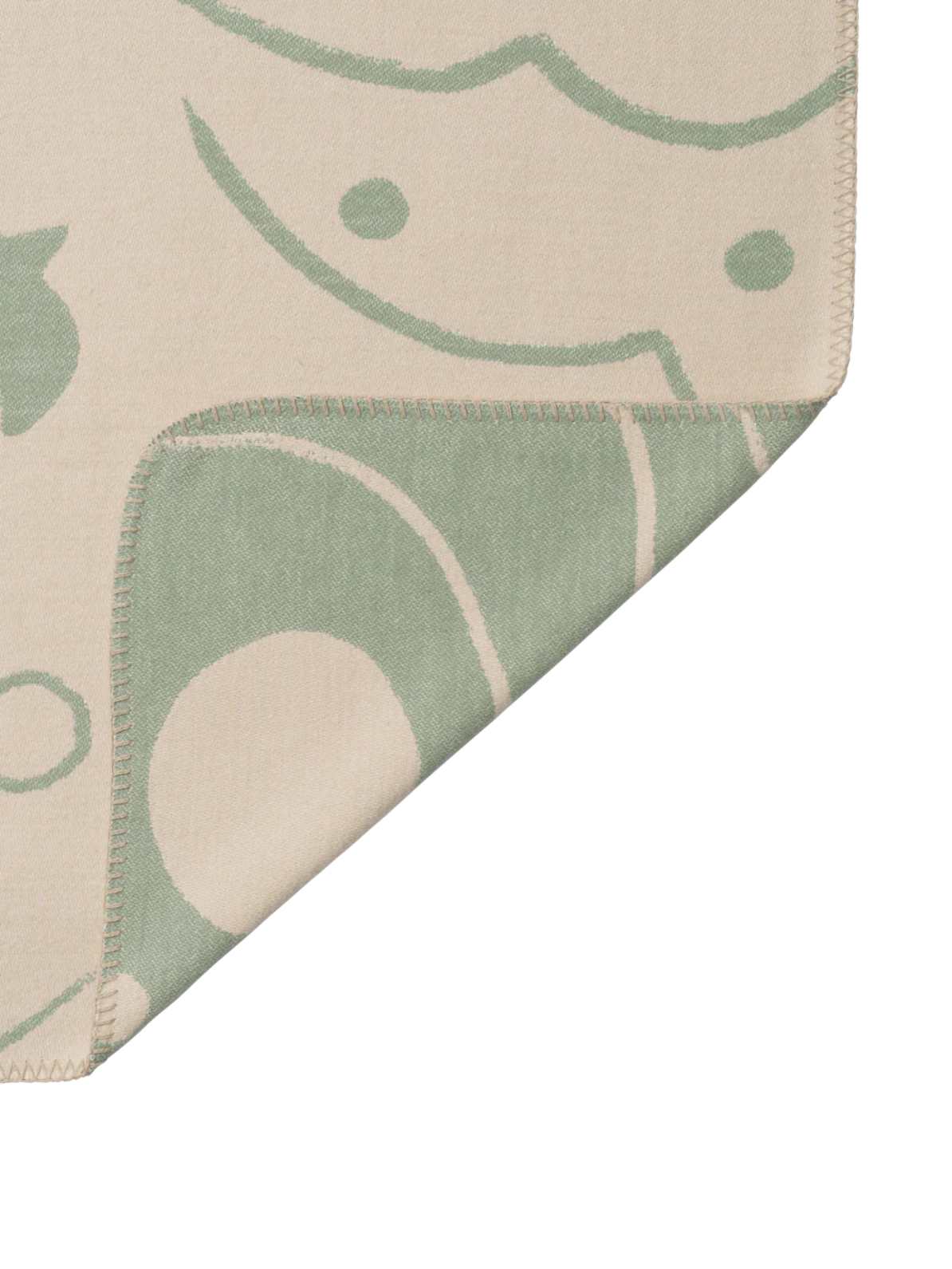 Skye Blanket - Tea Green / Parchment