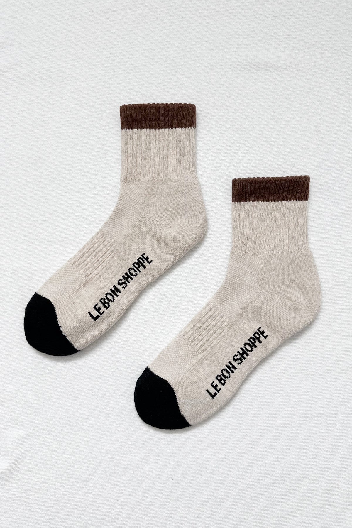 Girlfriend Socks - Colour Block Black Coffee