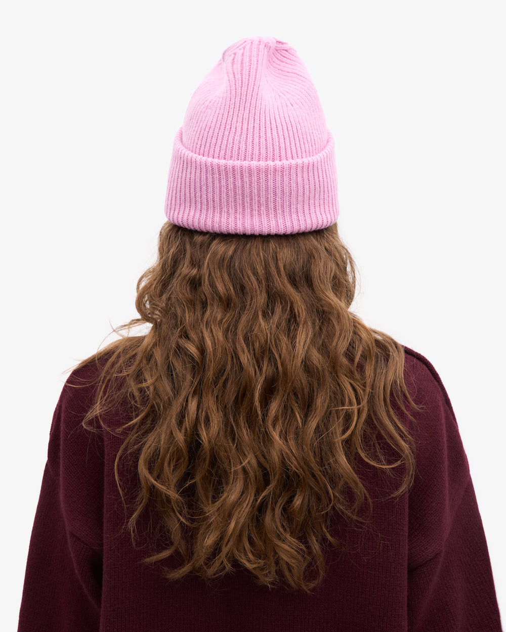 Merino Wool Beanie - Cherry Blossom