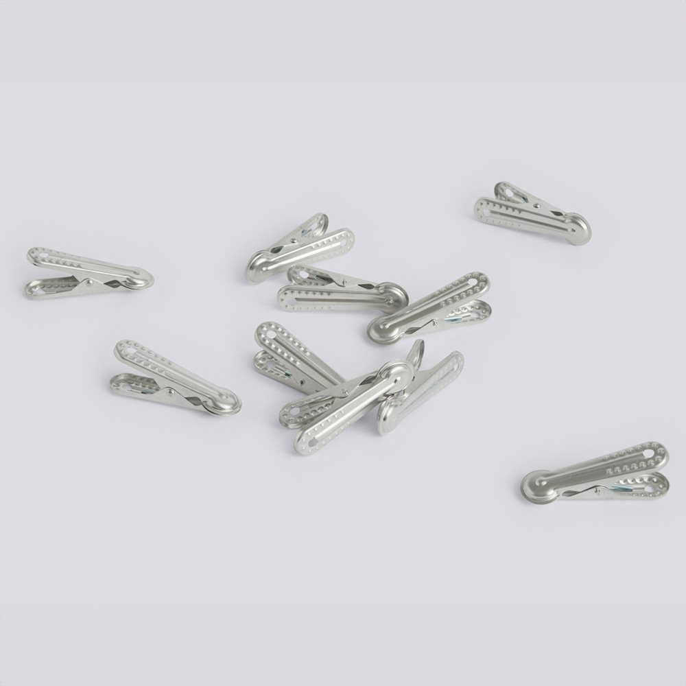 Outdoor Market Peg Set of 10 - Silver