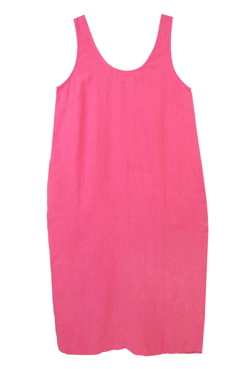 Basic Shift Dress - Fuchsia